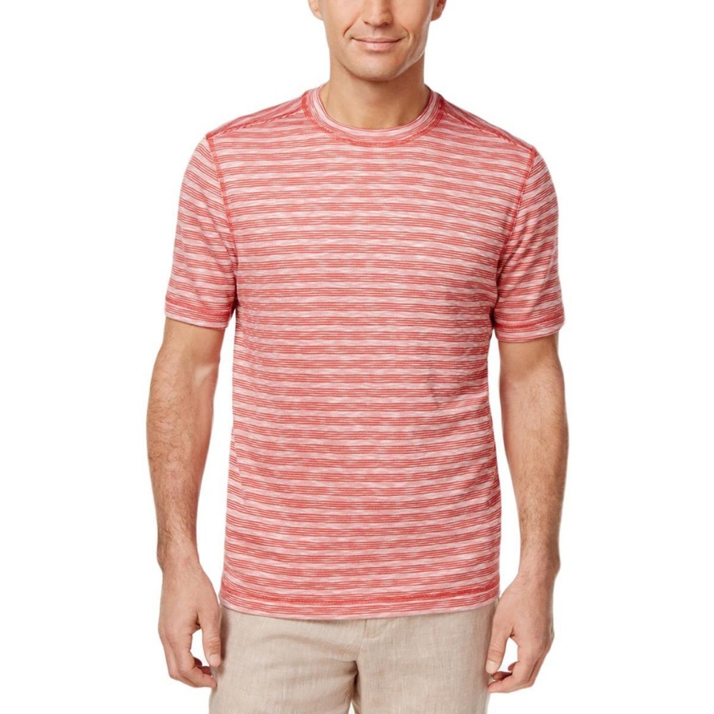 TASSO ELBA ISLAND Striped Space Dyed Casual Shirt